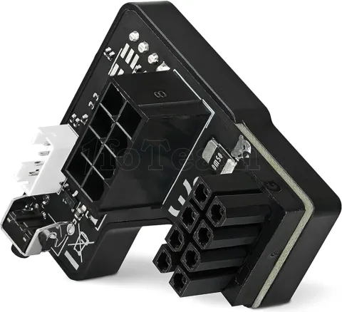 Photo de Prise 1x 8-Pin PCIe Thermal Grizzly WireView GPU Reverse avec mesure de la consommation