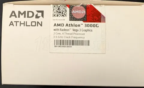 Photo de Processeur AMD Athlon 3000G (3,5 Ghz) AM4 - SN 9KX5985U30229_YD3000C6M2OFH - ID 225277