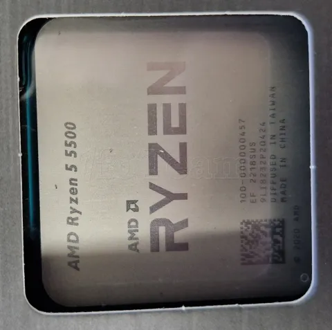 Photo de Processeur AMD Ryzen 5 5500 Socket AM4 (3,6Ghz) - SN 9LI8232P20424 - ID 189552
