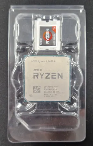 Photo de Processeur AMD Ryzen 5 5600X Socket AM4 (3,7 Ghz) (Sans iGPU) - SN 9LB7584N20211 - ID 190370