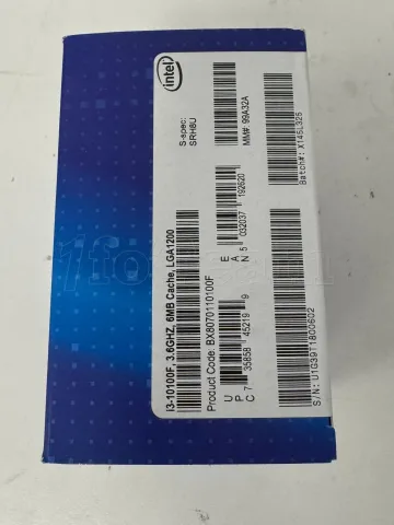 Photo de Processeur Intel Core i3-10100F (4,3 Ghz) LGA 1200 - Sans iGPU - SN U1G39T1800602 - ID 22479