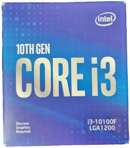 Photo de Processeur Intel Core i3-10100F Comet Lake (3,6Ghz) (Sans iGPU) - SN U2XX293200375 // X237E677 - ID 194108