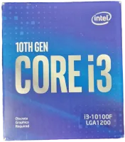 Photo de Processeur Intel Core i3-10100F Comet Lake (3,6Ghz) (Sans iGPU) - SN U2XX293200375 // X237E677 - ID 194108