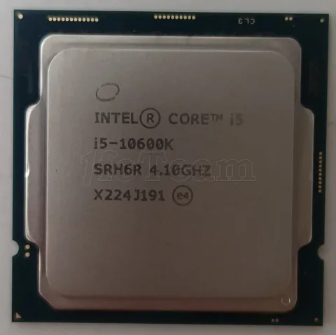 Photo de Processeur Intel Core i5-10600K Comet Lake (4,1Ghz) - SN U20K8U3402907 - ID 200825