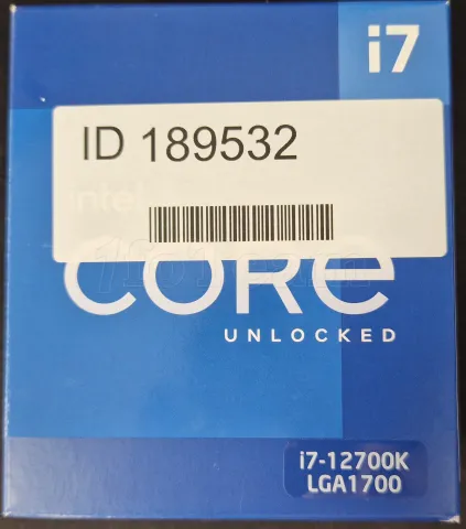 Photo de Processeur Intel Core i7-12700K Alder Lake-S (3,6Ghz) - SN U2HC453900148 // X208L534 - ID 189532