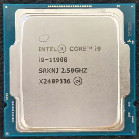 Photo de Processeur Intel Core i9-11900 Rocket Lake (2,5Ghz) - SN U21R5J0301599 - ID 200828
