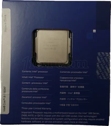 Photo de Processeur Intel Core i9-11900KF Rocket Lake (3,5Ghz) (Sans iGPU) - SN 81V80E1600182 - ID 199000