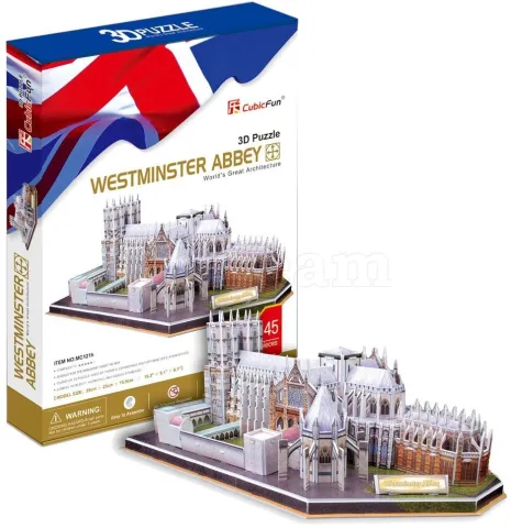 Photo de Puzzle 3D CubicFun Abbaye de Westminster, Londres (145 pièces)