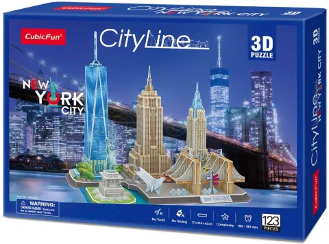 Photo de Puzzle 3D CubicFun - New York City Line (123 pièces)