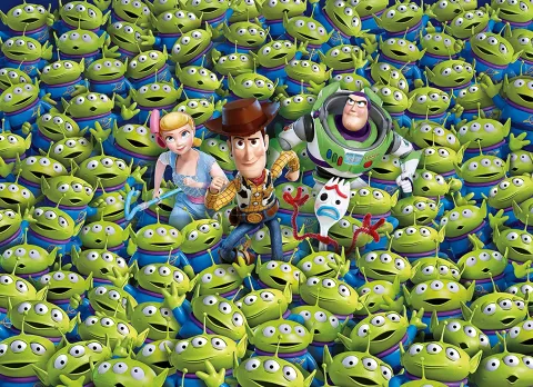 Photo de Puzzle Clementoni - Impossible Puzzle : Toy Story 4 (1000 pièces)