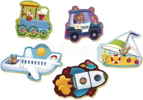 Photo de Puzzle Educa Baby - Véhicules II (5 puzzles)