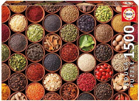 Photo de Puzzle Educa - Epices et condiments (1500 pièces)