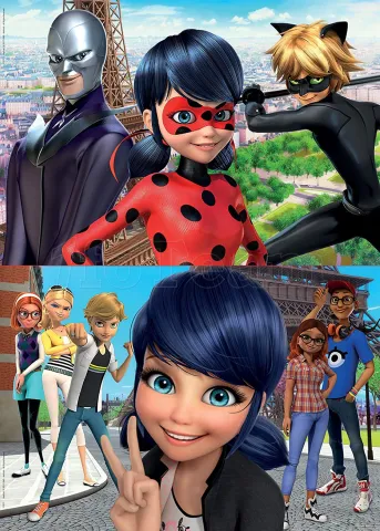 Photo de Puzzle Educa - Miraculous Lady Bug (2x100 pièces)