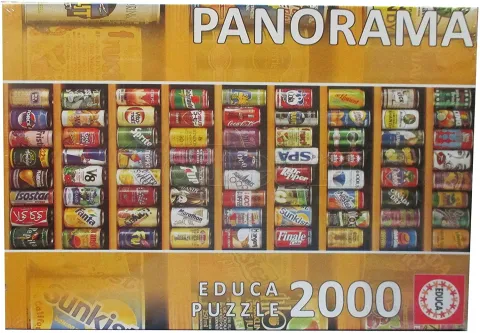 Photo de Puzzle Educa - Panorama : Canettes de soda (2000 pièces)