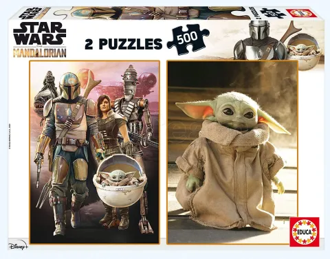 Photo de Puzzle Educa - Star Wars Mandalorian (2x500 pièces)