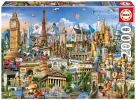 Photo de Puzzle Educa - Symboles d'Europe (2000 pièces)