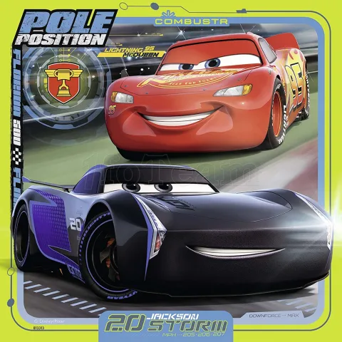 Photo de Puzzle Ravensburger 3 en 1 - Cars 3 (3x 49 pièces)