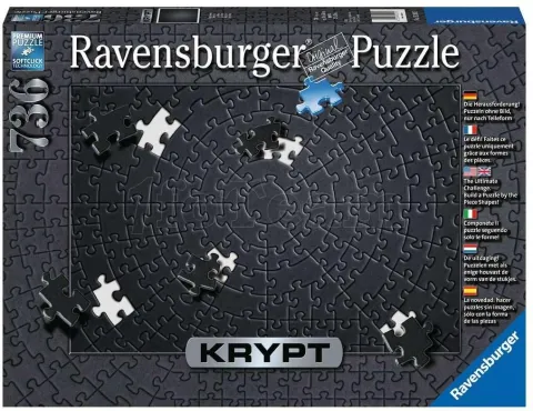 Photo de Puzzle Ravensburger - Krypt : Black (736 pièces)