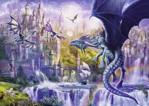 Photo de Puzzle Ravensburger - Le Chateau des Dragons (1000 pièces)