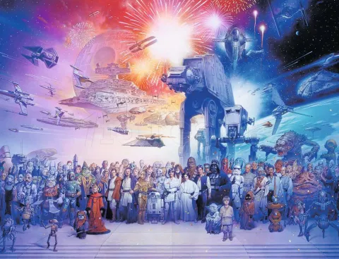 Photo de Puzzle Ravensburger - L'Univers Star Wars (2000 pièces)