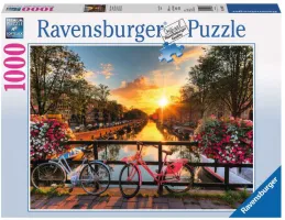Photo de Puzzle Ravensburger - Vélos à Amsterdam (1000 pièces)