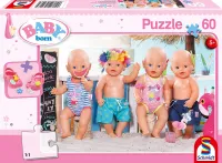 Photo de Puzzle Schmidt - Baby Born à la plage (60 pièces)