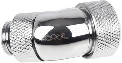 Photo de Raccord à 45° à compression pour Tube Ø13mm - G1/4 Alphacool Eiszapfen (Argent)