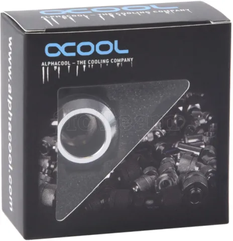 Photo de Raccord à compression pour Tube Ø13mm Alphacool Eiszapfen Pro (Argent)