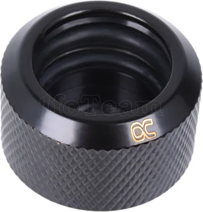 Photo de Raccord à compression pour Tube Ø16mm - G1/4 Alphacool Eiszapfen (Noir)