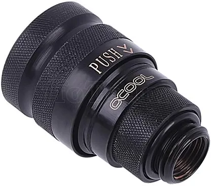 Photo de Raccord autobloquant Alphacool Eiszapfen Quick Release Femelle G1/4 (Noir)