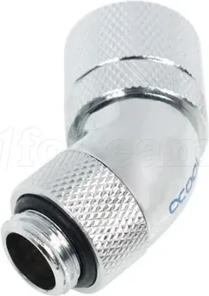 Photo de Raccord rotatif à 45° à compression pour G1/4 Alphacool HF (Argent)