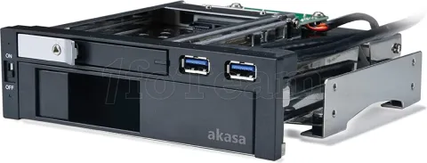 Photo de Rack amovible Akasa 5"1/4 pour 1x disque dur S-ATA 1x 2"1/2 + 1x 3"1/2