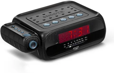 Photo de Radio-réveil Adler AD 1120 avec projecteur LED (Noir)