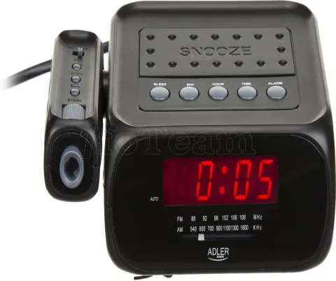 Photo de Radio-réveil Adler AD 1120 avec projecteur LED (Noir)