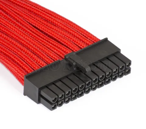 Photo de Rallonge Câble d'alimentation ATX 24 pins Phanteks 50cm (Rouge)