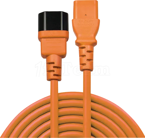 Photo de Rallonge câble d'alimentation Lindy IEC-320-C13 2m (Orange)