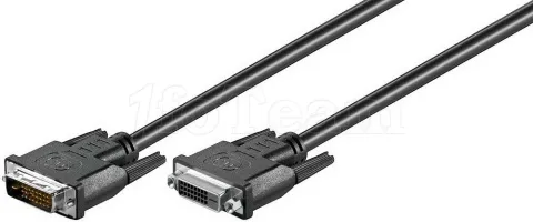 Photo de Rallonge Cable DVI-D M/F 2m (Noir)