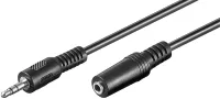 Photo de Rallonge Câble Jack 3,5mm Goobay M/F 3m (Noir)