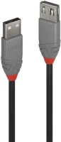 Photo de Rallonge USB 2.0 Lindy - 1m M/F (Gris/Rouge)