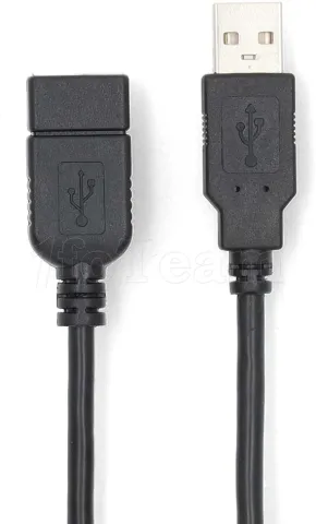 Photo de Rallonge USB 2.0 Nedis M/F 1m (Noir)