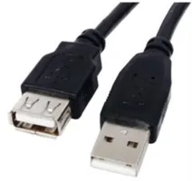 Photo de Rallonge USB 2.0 Valueline - 1,8m M/F (Noir)