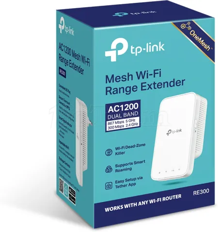 Photo de Répéteur WiFi Mesh TP-Link RE300 (AC1200)