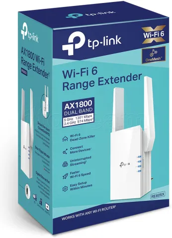 Photo de Répéteur WiFi Mesh TP-Link RE605X (AX1800)