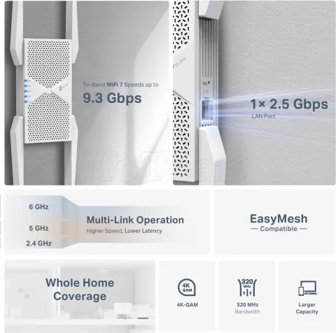 Photo de Répéteur Wifi TP-Link RE655BE (BE9300)