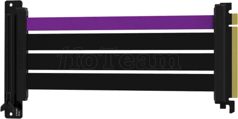 Photo de Riser PCIe 4.0 16X Cooler Master MasterAccessory 30cm (Noir/Violet)