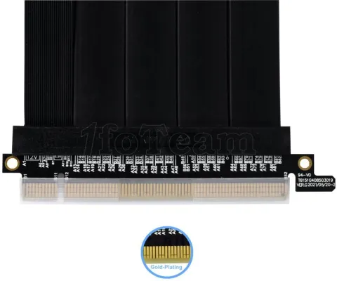 Photo de Riser PCIe 4.0 16X Lian Li 60cm (Noir)