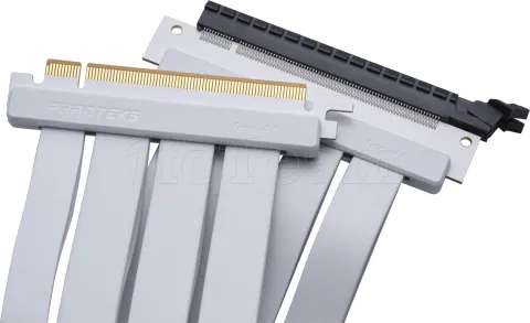 Photo de Riser PCIe 4.0 16X Phanteks Flatline 180° 30cm (Blanc)