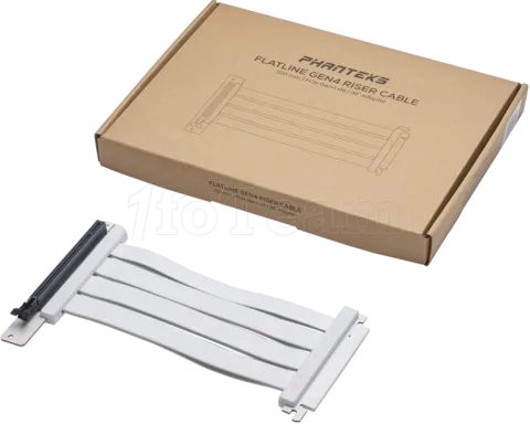 Photo de Riser PCIe 4.0 16X Phanteks Flatline 22cm (Blanc)