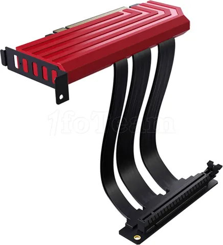 Photo de Riser PCIe 4.0 Hyte Luxury (Rouge)