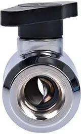 Photo de Robinet double pour G1/4 Alphacool Eiszapfen (Argent)